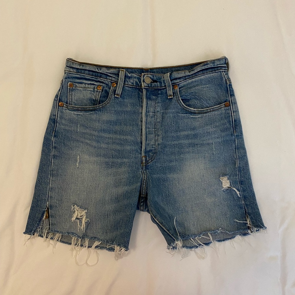 Distressed Levi Shorts